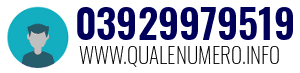 Numero di telefono 03929979519 03929979519