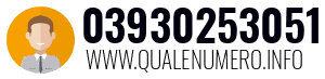 Numero di telefono 03930253051 03930253051