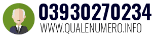 Numero di telefono 03930270234 03930270234