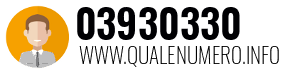 Numero di telefono 03930330 03930330