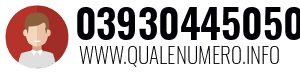 Numero di telefono 03930445050 03930445050