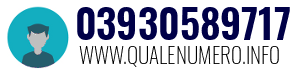 Numero di telefono 03930589717 03930589717