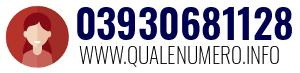 Numero di telefono 03930681128 03930681128