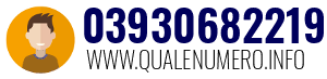 Numero di telefono 03930682219 03930682219