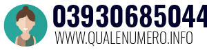 Numero di telefono 03930685044 03930685044
