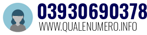 Numero di telefono 03930690378 03930690378