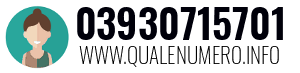 Numero di telefono 03930715701 03930715701