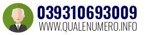 Numero di telefono 039310693009 039310693009
