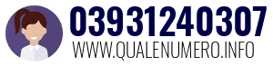 Numero di telefono 03931240307 03931240307
