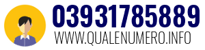 Numero di telefono 03931785889 03931785889