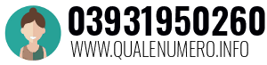 Numero di telefono 03931950260 03931950260