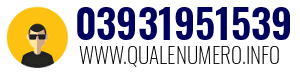 Numero di telefono 03931951539 03931951539