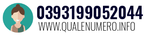 Numero di telefono 0393199052044 0393199052044