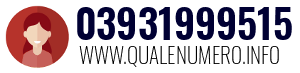 Numero di telefono 03931999515 03931999515