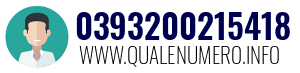 Numero di telefono 0393200215418 0393200215418