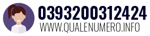 Numero di telefono 0393200312424 0393200312424