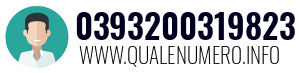 Numero di telefono 0393200319823 0393200319823