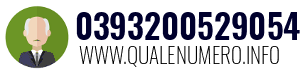 Numero di telefono 0393200529054 0393200529054
