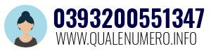 Numero di telefono 0393200551347 0393200551347