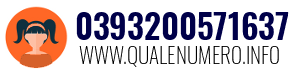 Numero di telefono 0393200571637 0393200571637