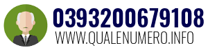Numero di telefono 0393200679108 0393200679108