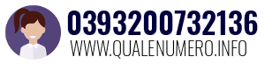 Numero di telefono 0393200732136 0393200732136