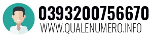 Numero di telefono 0393200756670 0393200756670