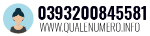 Numero di telefono 0393200845581 0393200845581