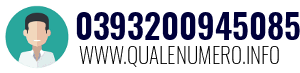 Numero di telefono 0393200945085 0393200945085