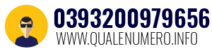 Numero di telefono 0393200979656 0393200979656
