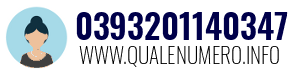 Numero di telefono 0393201140347 0393201140347