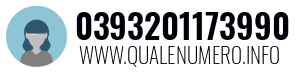Numero di telefono 0393201173990 0393201173990