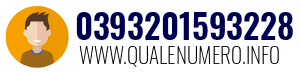Numero di telefono 0393201593228 0393201593228