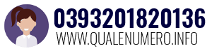 Numero di telefono 0393201820136 0393201820136