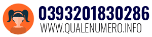 Numero di telefono 0393201830286 0393201830286