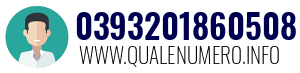 Numero di telefono 0393201860508 0393201860508