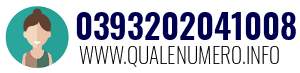 Numero di telefono 0393202041008 0393202041008