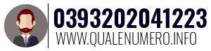 Numero di telefono 0393202041223 0393202041223