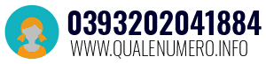 Numero di telefono 0393202041884 0393202041884