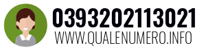 Numero di telefono 0393202113021 0393202113021