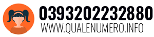 Numero di telefono 0393202232880 0393202232880