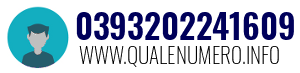 Numero di telefono 0393202241609 0393202241609