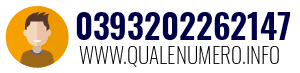 Numero di telefono 0393202262147 0393202262147