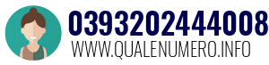 Numero di telefono 0393202444008 0393202444008
