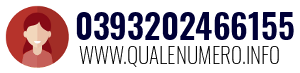 Numero di telefono 0393202466155 0393202466155