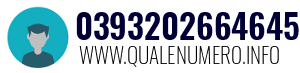 Numero di telefono 0393202664645 0393202664645
