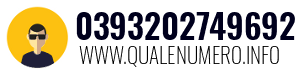 Numero di telefono 0393202749692 0393202749692