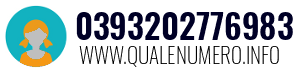 Numero di telefono 0393202776983 0393202776983