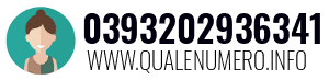 Numero di telefono 0393202936341 0393202936341