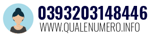 Numero di telefono 0393203148446 0393203148446